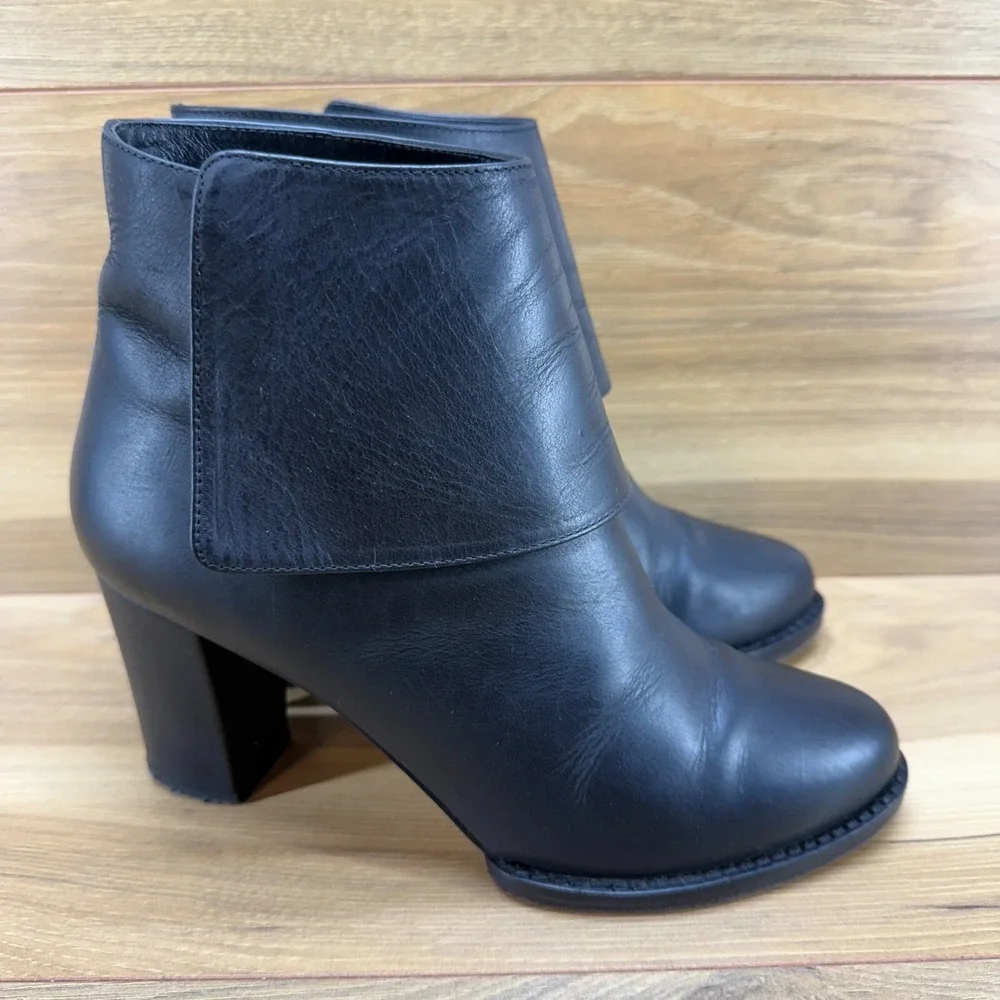 & Other Stories Womens Boots Size 8 EU 38 Black‎ Leather Block Heel Booties